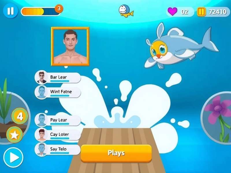 Swimming Splash Game Main Interface
