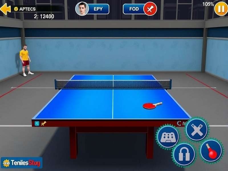 Game Control Interface of Super Star Table Tennis India Super Star Table Tennis India Control Layout