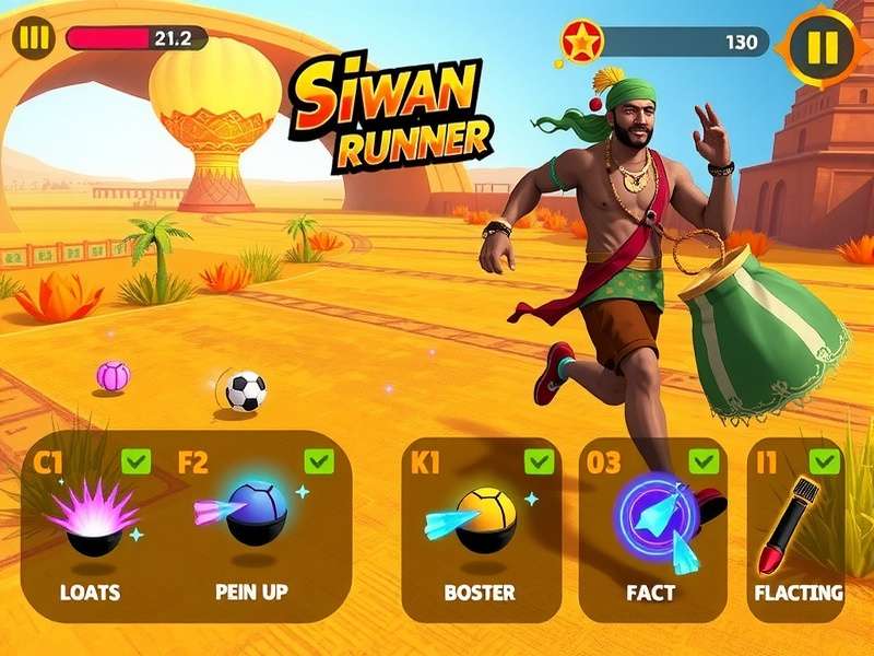 Siwan Flash Runner Character Customization Siwan Flash Runner character customization screen showing various outfits and accessories