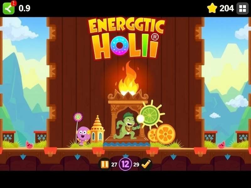 Energetic Holi Run Environments Different environments in Energetic Holi Run game