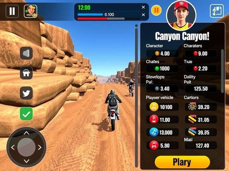 Customization in Ace Daredevil Canyon Cross Ace Daredevil Canyon Cross character and vehicle customization interface