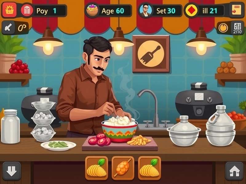 Indian street food culture representation in Chaat Legend Saga