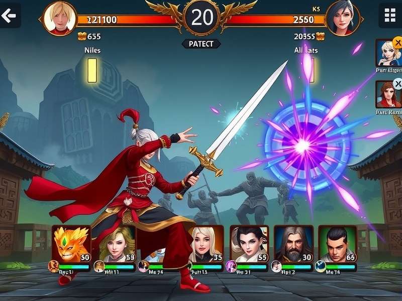 Rose Chai Royal Warrior battle scene with special effects