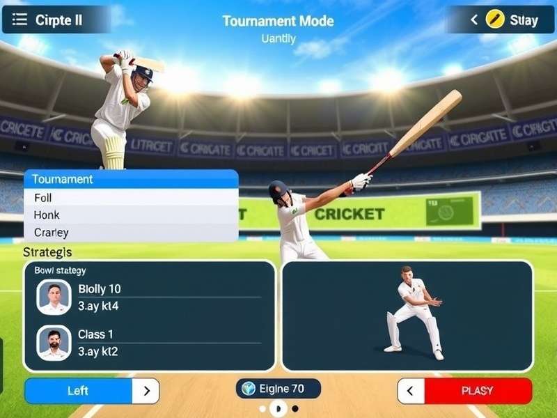 Tournament Mode in Ultimate Cricket Stars Ultimate Cricket Stars tournament mode interface