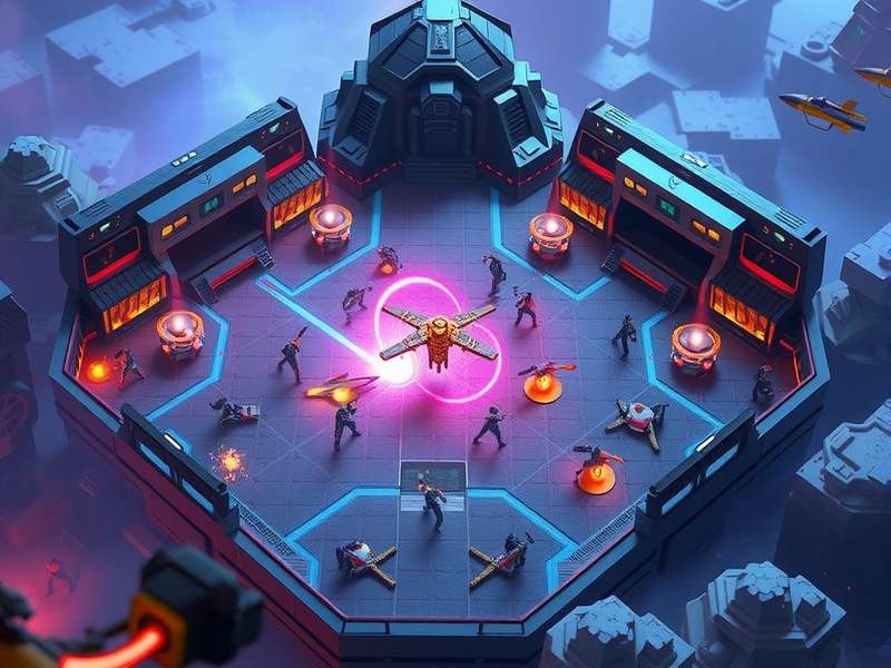 Nova Warzone Legacy gameplay screenshot showing battle arena