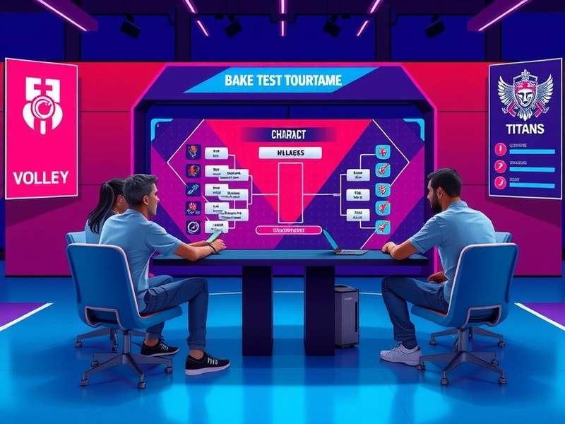 Odisha Volley Titans Plus tournament bracket interface