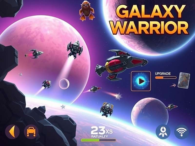 Jalebi Galaxy Warrior gameplay screenshot showing space combat