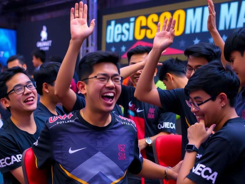 Desi CSGO Champions team celebrating victory at tournament