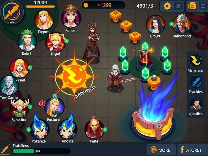 Character roster from Ginger Defender Emperor showing diverse factions