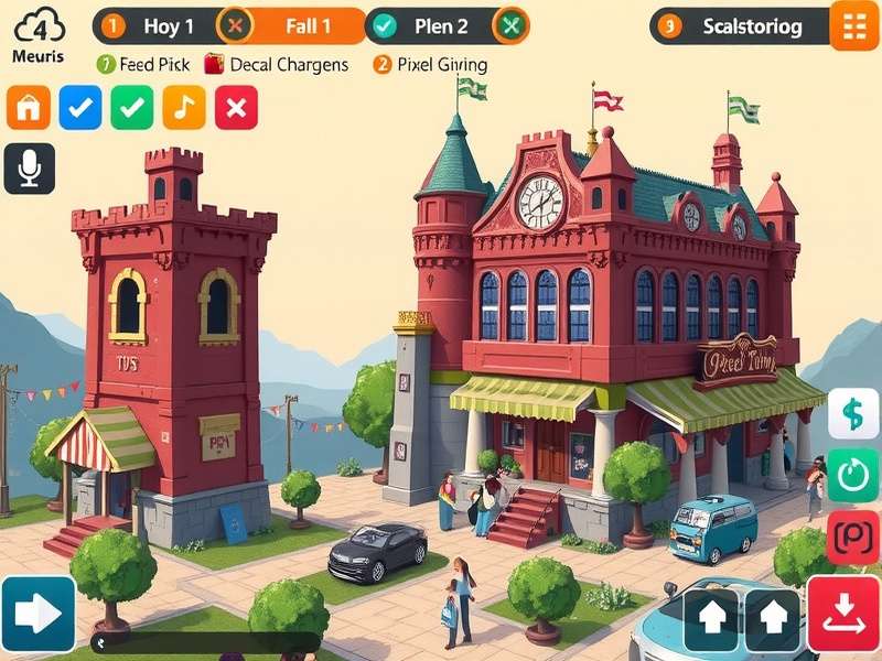 Business Management in Pixel Town Financial Giant Pixel Town Financial Giant Business Management Interface