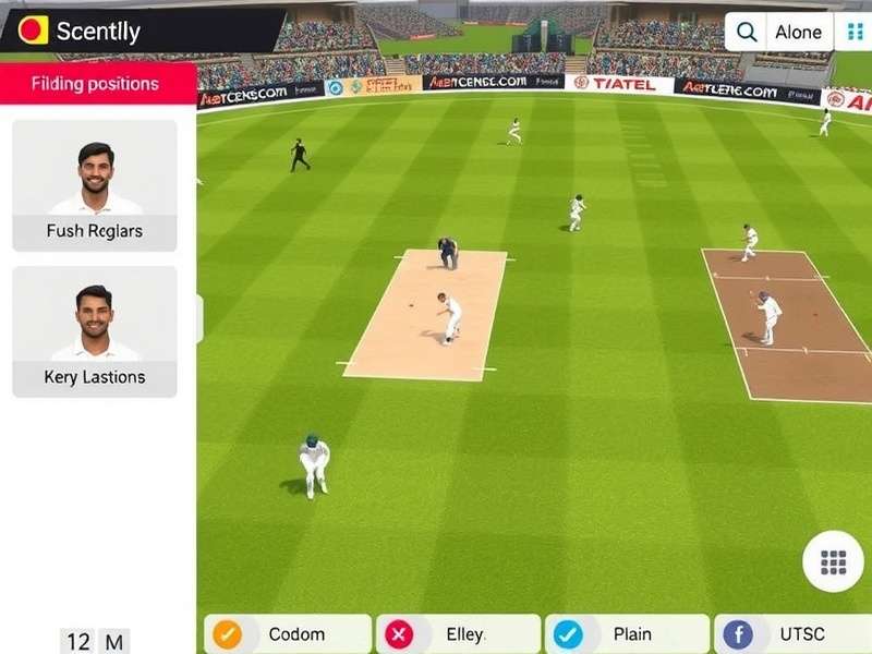 Chennai Fielding Expert gameplay screenshot showing fielding positions