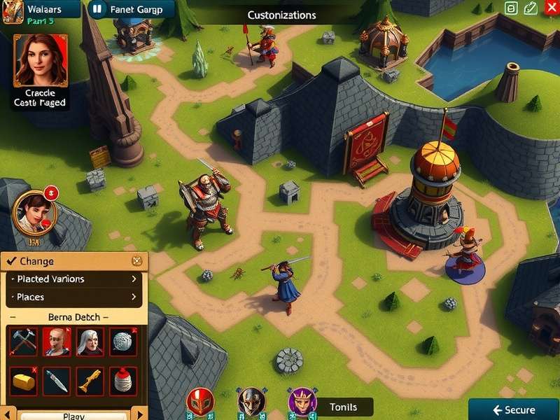 Mace Epic Warlord strategy map showing troop movements