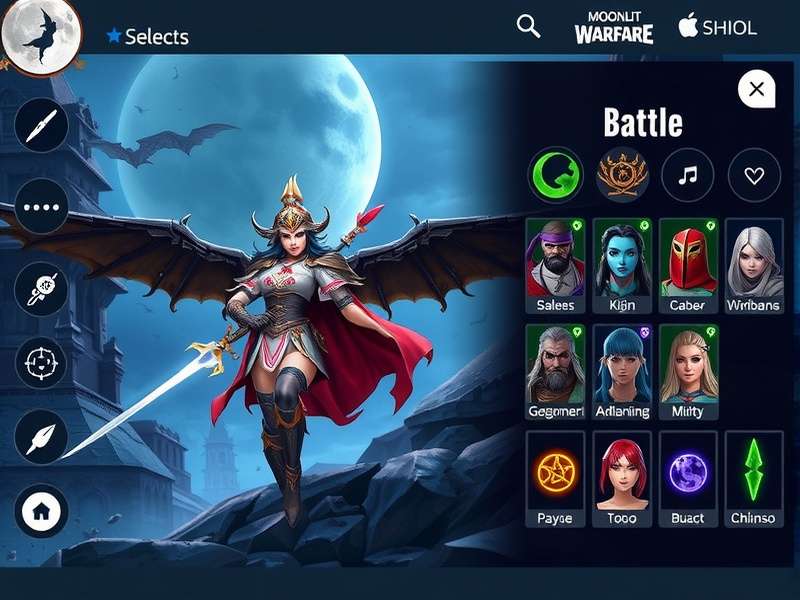 Moonlit Warfare Character Roster Moonlit Warfare character roster showing diverse warriors