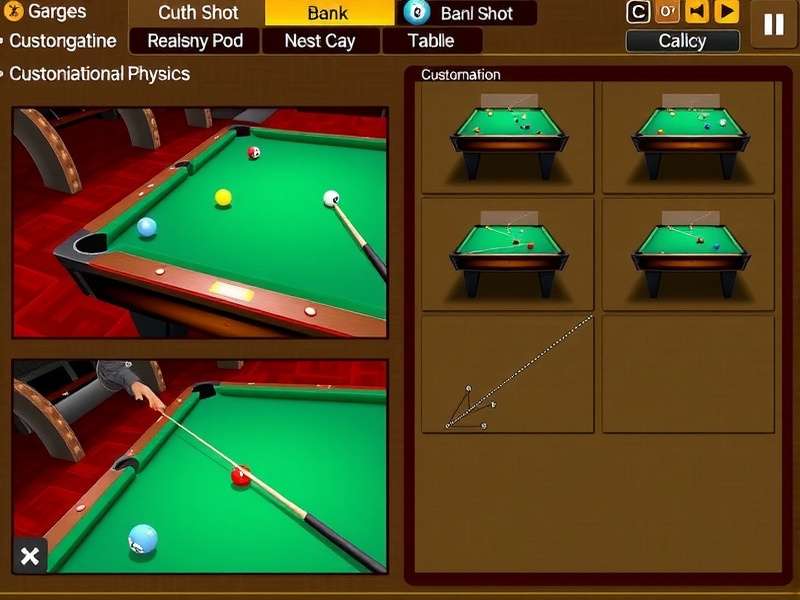 Dhaba Pool Maestro customization options showing different cues and tables