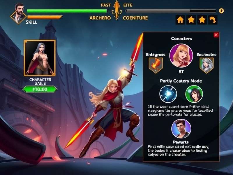 Archero Vanguard Elite gameplay screenshot showing character combat