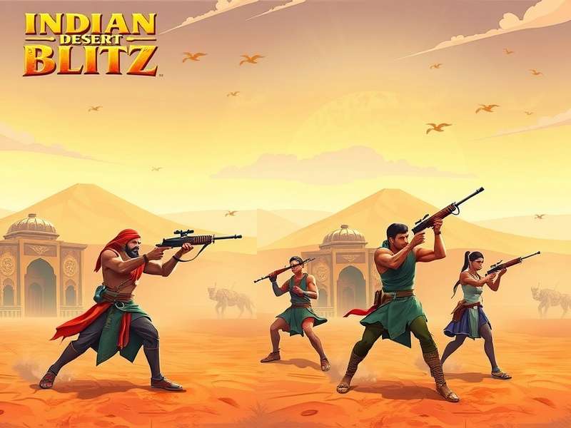 Indian Desert Blitz character lineup showing diverse protagonists