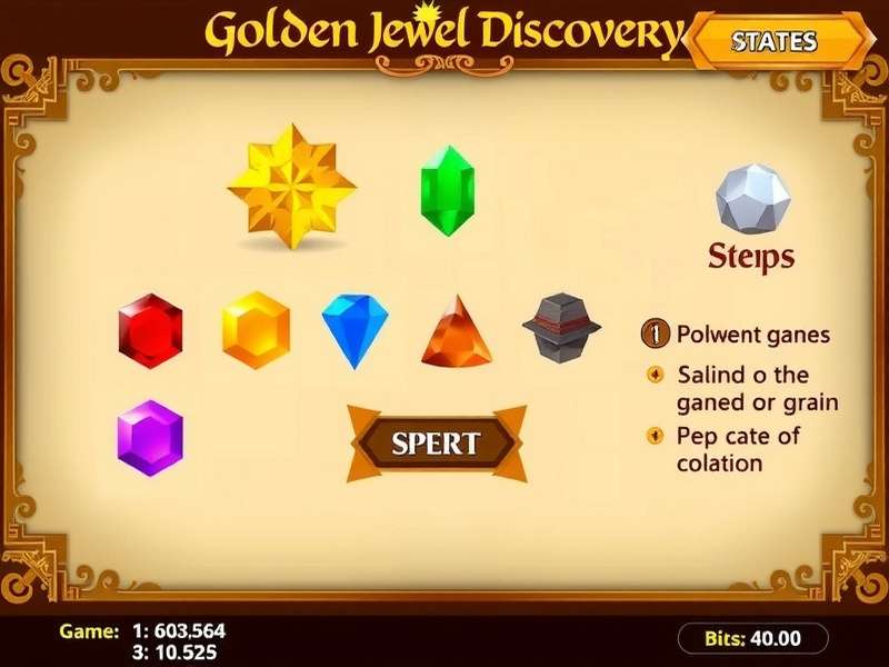 Golden Jewel Discovery Game Interface