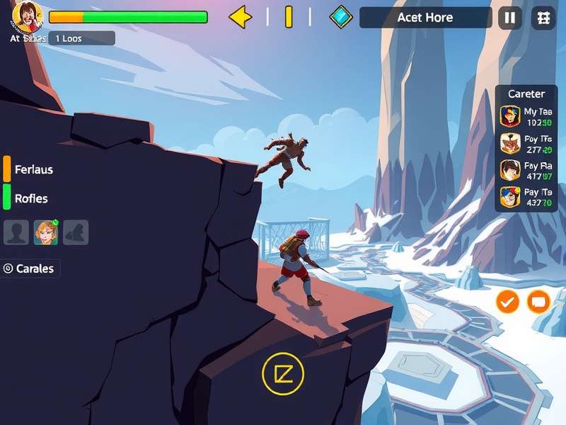 Ace Trailblazer Plateau Plunge Gameplay Ace Trailblazer Plateau Plunge gameplay screenshot showing character navigating challenging terrain