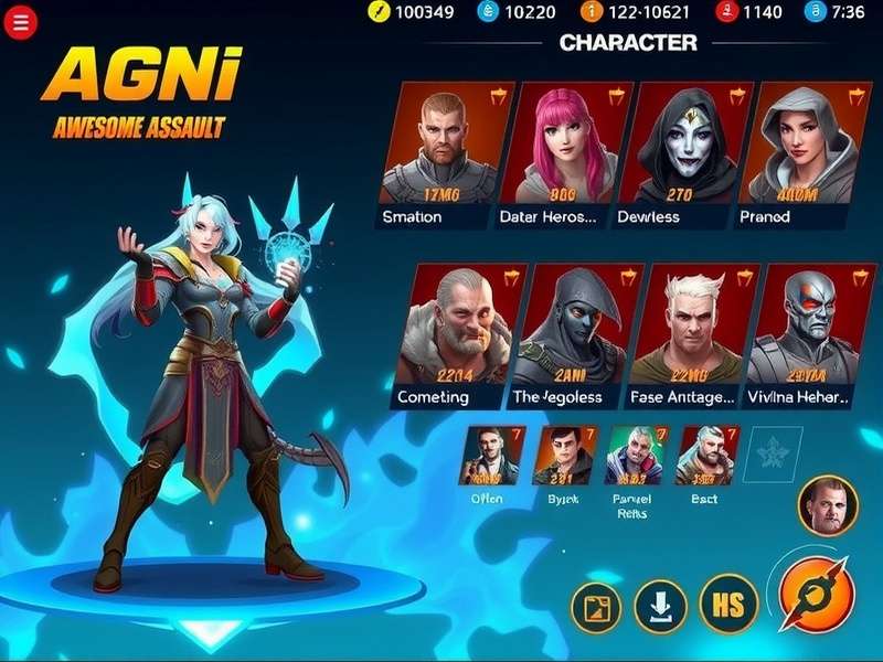Agni S Awesome Assault character progression screen