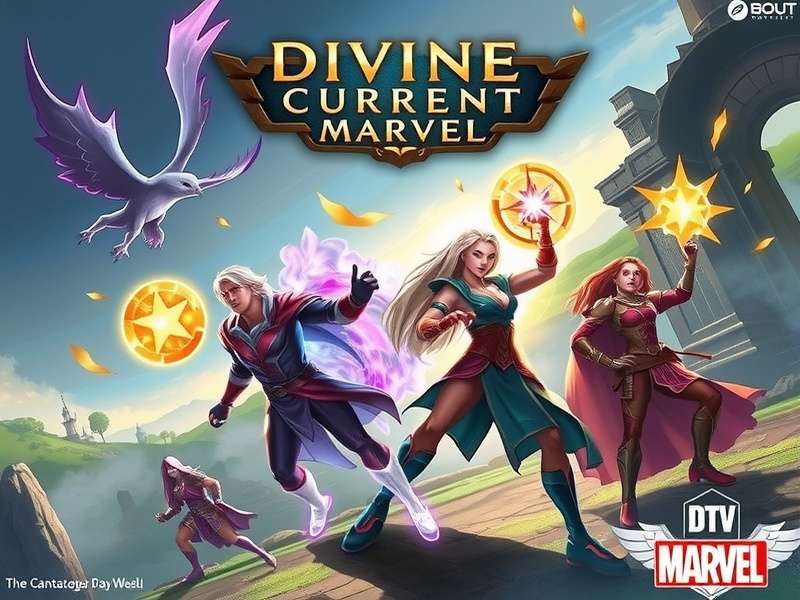 Divine Current Marvel story scene showing mystical landscape