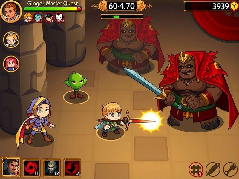 Ginger Master Quest Boss Strategy Advanced combat strategy in Ginger Master Quest showing boss battle