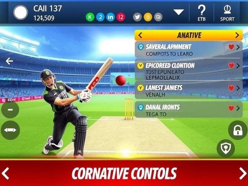 Indian Cricket Dynamo Pro tournament mode showing various competition options