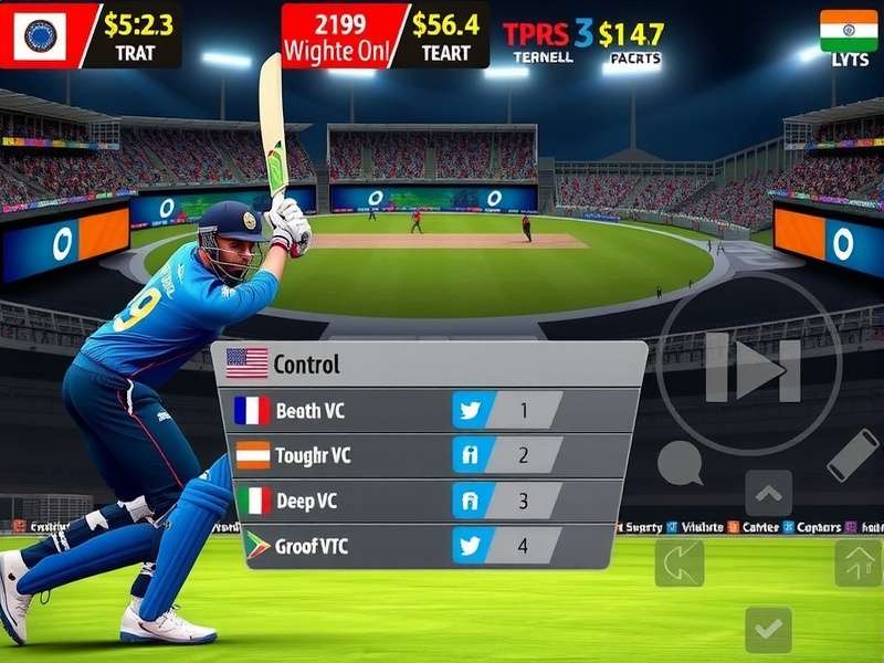 Indian Cricket Dynamo Pro gameplay screenshot showing realistic cricket action