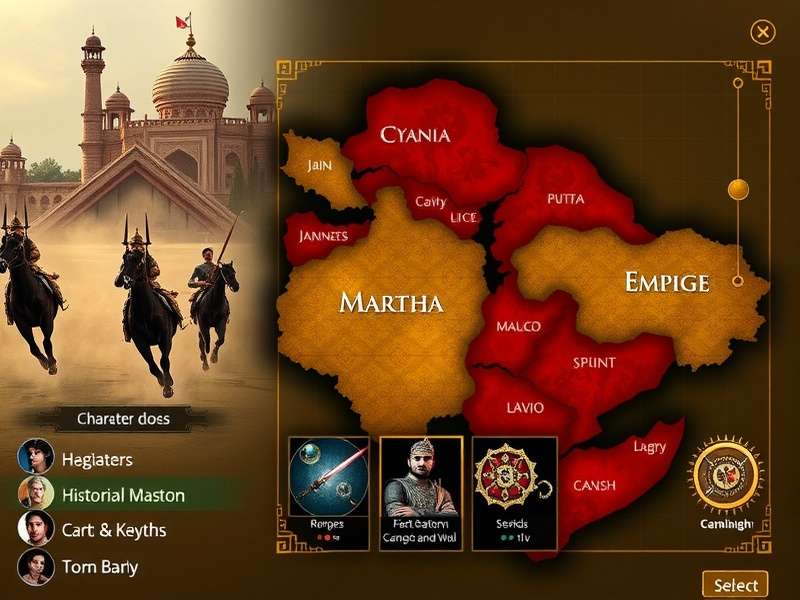 Maratha Mace Sovereign gameplay screenshot showing battle scene