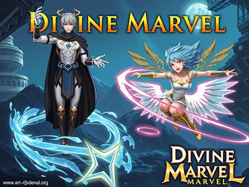 Divine Current Marvel game cover art showing mystical characters with divine powers