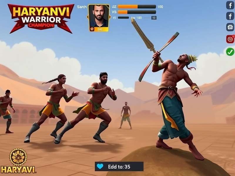 Haryanvi Warrior Champion character customization screen