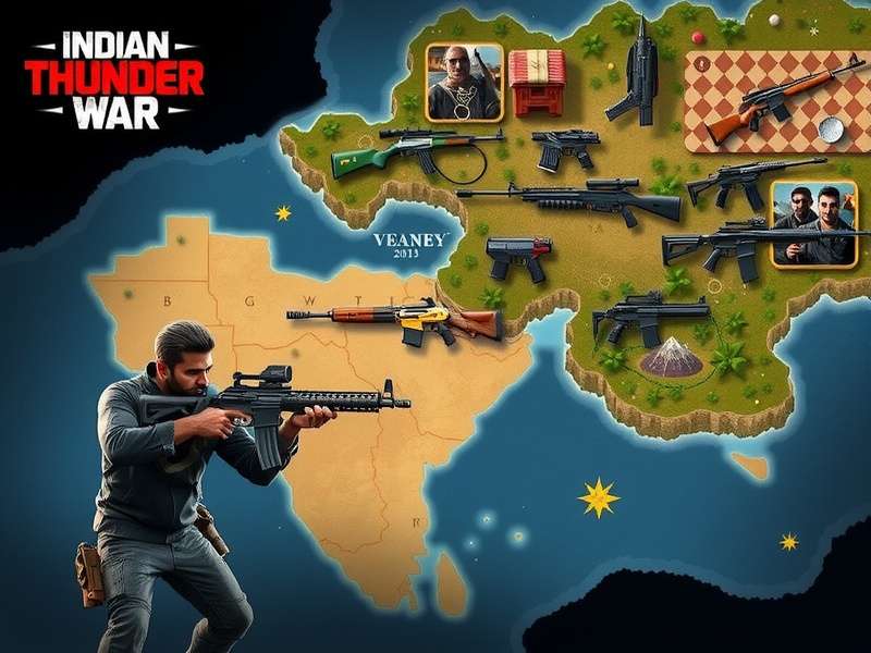 Indian Thunder War Game Map Indian Thunder War map showing different terrain types