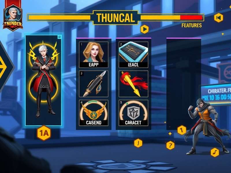 Tolichowki Thunder gameplay screenshot showing character selection