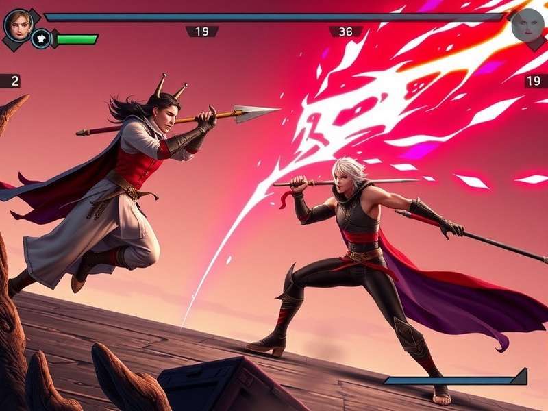 Courageous Spear Duelist Gameplay Courageous Spear Duelist gameplay screenshot showing intense spear combat