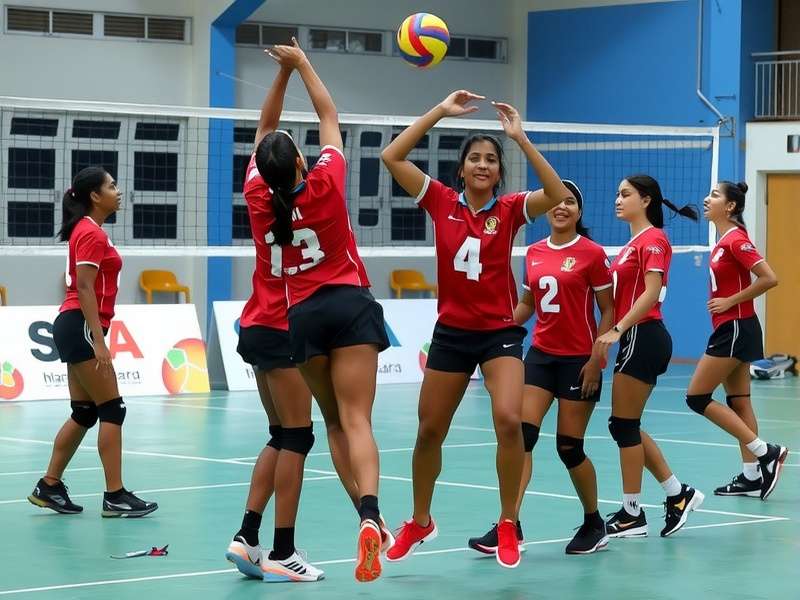 India Volley Dynamos celebrating a tournament victory