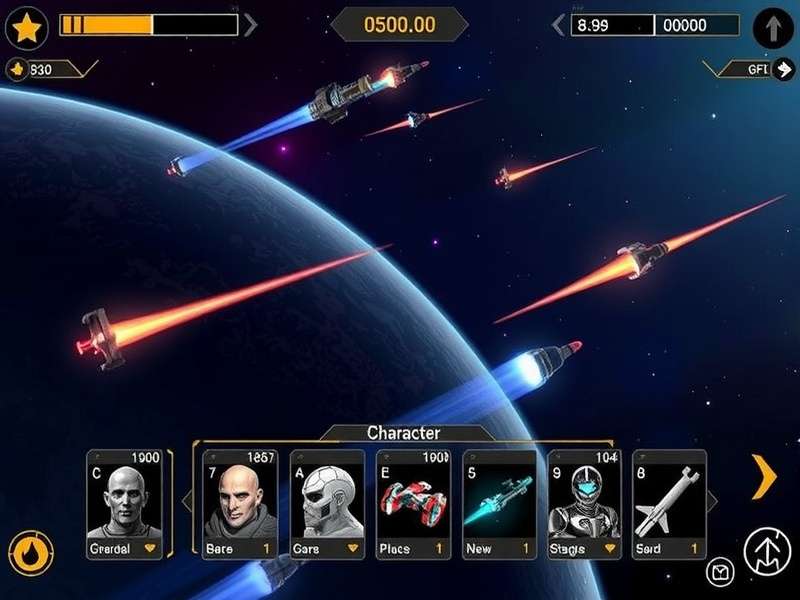 Meteor Marauders character selection screen