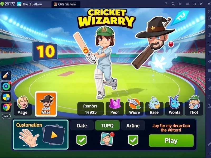 Cricket Wizardry strategic gameplay interface