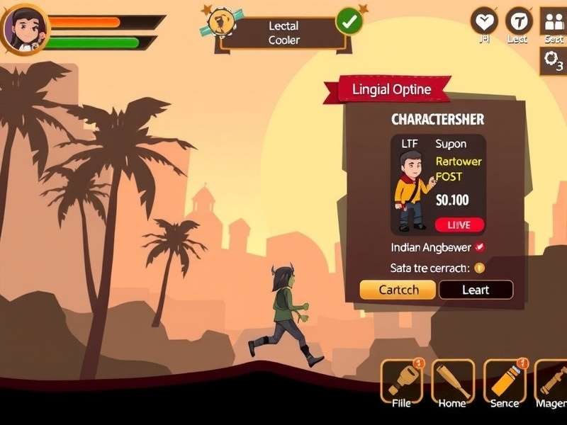 Indian Angel Runner character customization options