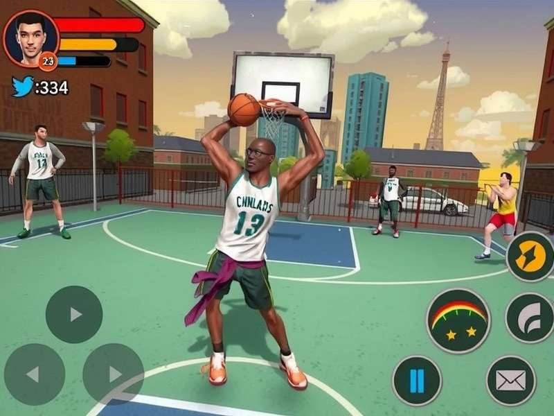 Slum Swish Pro Ace Urban Basketball Experience Slum Swish Pro Ace gameplay screenshot showing urban basketball environment