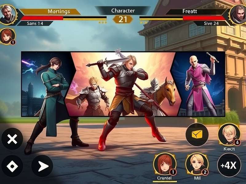 Vanguard Knights Divine Combat - Epic Story Moment Vanguard Knights Divine Combat story scene with characters