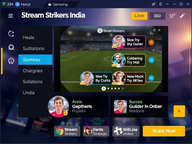 Stream Strikers India community features and social interactions