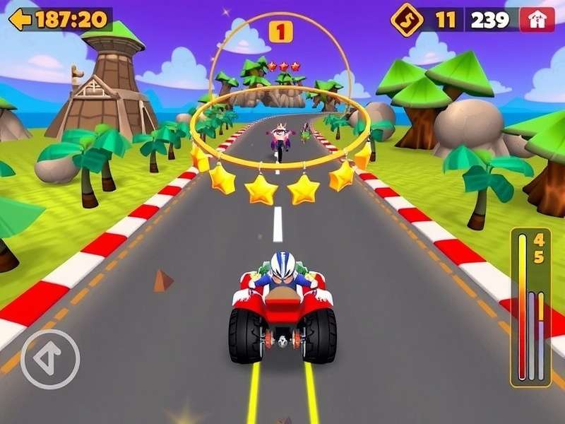 Quick Quest Racer strategy guide showing optimal racing lines
