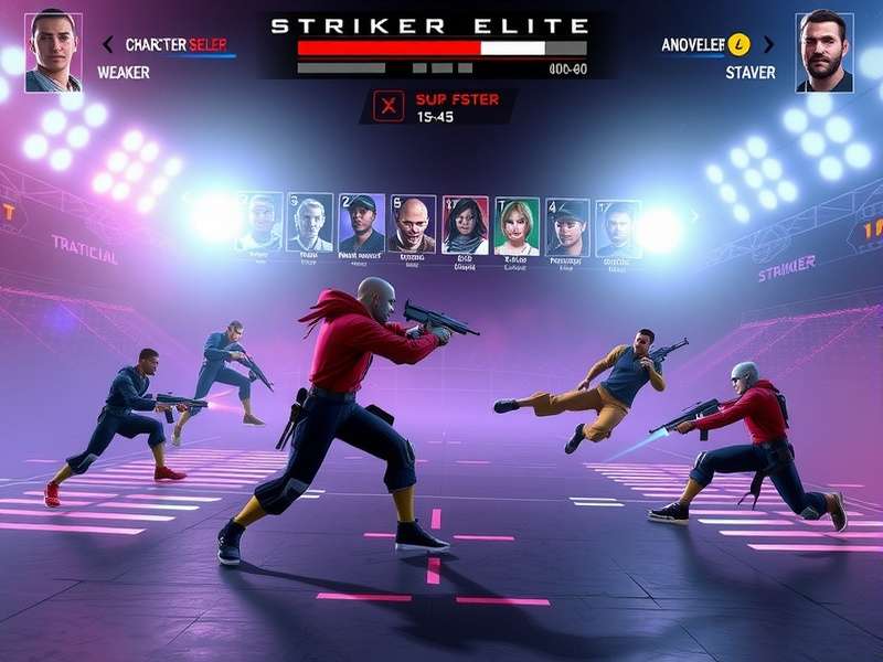 Striker Elite Character Selection Striker Elite character selection screen