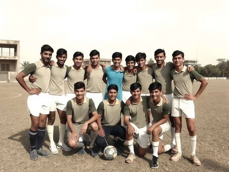 Historical photograph of early Goalpara Gunners team