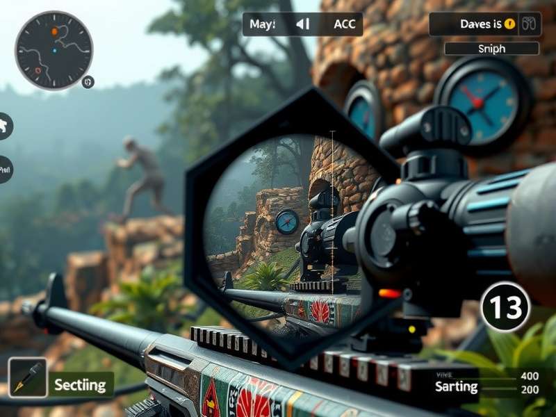 Indian Tactical Sniper Gameplay Indian Tactical Sniper gameplay screenshot showing sniper scope view