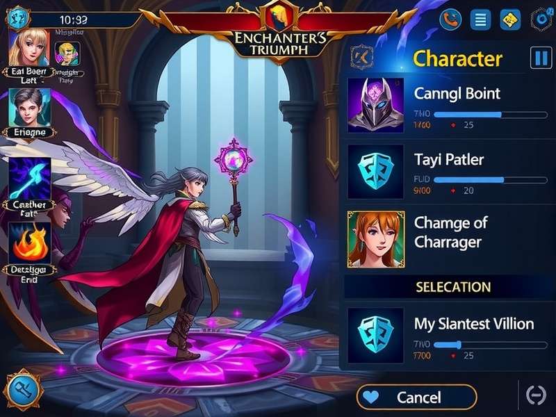 Enchanter S Triumph character selection screen