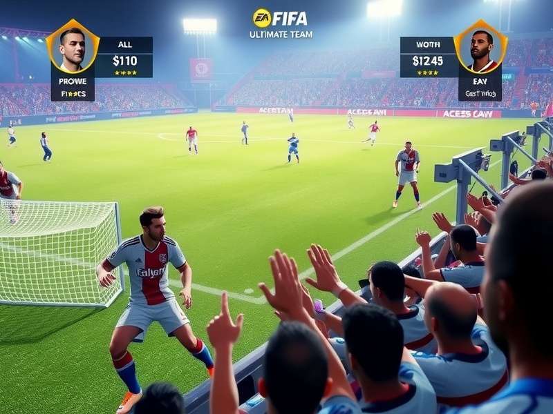 Aces FIFA Victory gameplay screenshot showing realistic football action