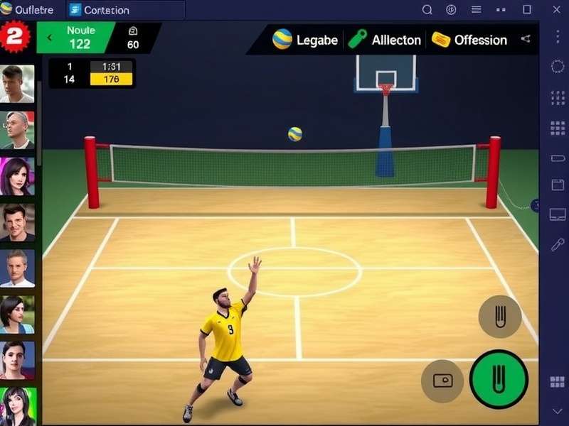 Royals Volley Prodigy Gameplay Royals Volley Prodigy gameplay screenshot showing intense volleyball action