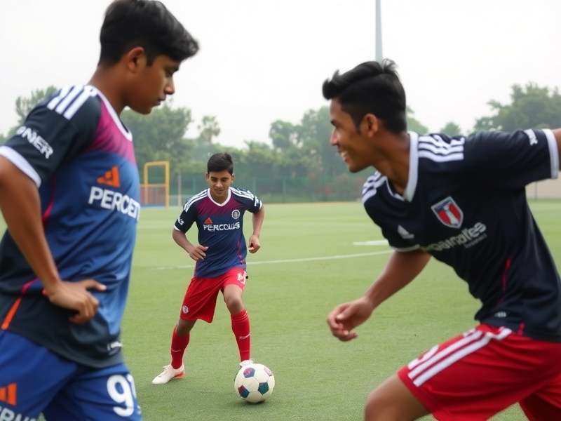 Indian Football Prodigies Development Training Young Indian football talents training session