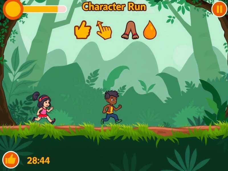 Power-ups in Jungle Anise Run Jungle Anise Run power-up collection during gameplay