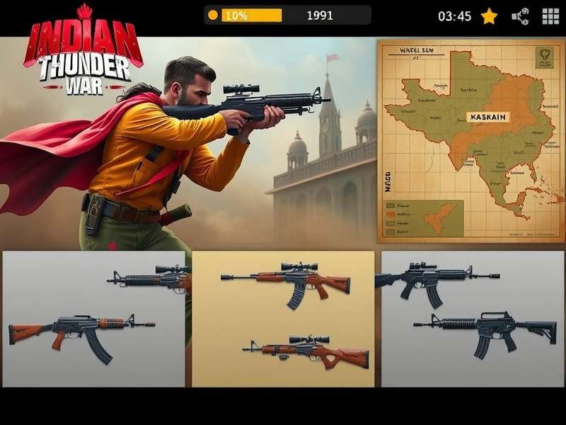 Indian Thunder War Gameplay Indian Thunder War gameplay screenshot showing character in action